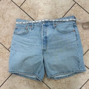 Levi's Classic Light Blue Denim Shorts